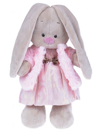 Плюшена играчка Budi Basa - Зайка Ми, с розова рокличка, 25 cm - 1