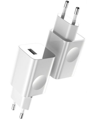 Зарядно устройство Baseus - CCALL-BX02, USB-A, 24W, бяло - 2