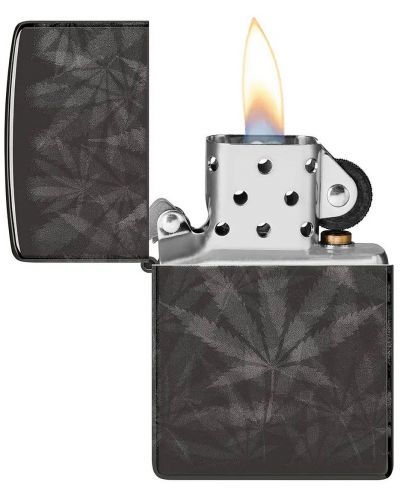 Запалка Zippo - Cannabis Design High Polish Black - 5