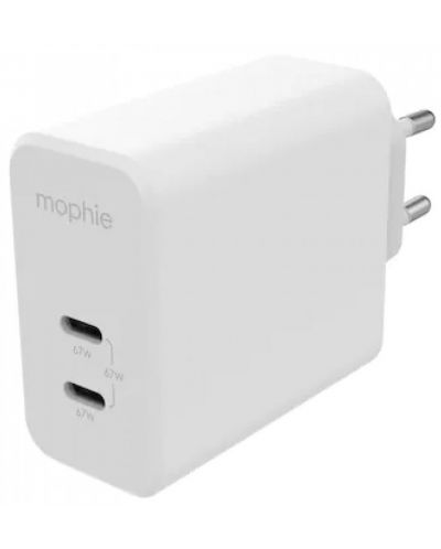 Зарядно устройство mophie - Speedport, USB-C, 67W, бяло - 1