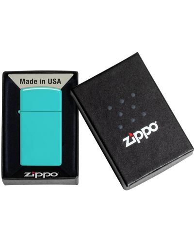 Запалка Zippo Slim - Flat Turquoise - 5