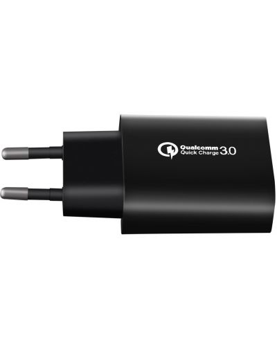 Зарядно устройство Makki - QC18W-BK FC, USB-A, 18W, черно - 3