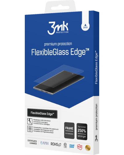 Стъклен протектор 3mk - FlexibleGlass Edge, Huawei P40 Pro - 1