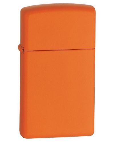 Запалка Zippo Slim - оранжева, матирана - 1