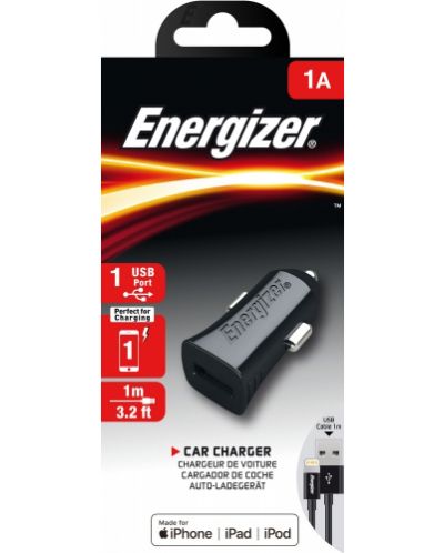 Зарядно за кола Energizer - DCA1ACLB3, USB-A, 5W, черно - 2