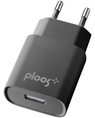 Зарядно устройство Ploos - 6572, USB, 2A, черно - 1