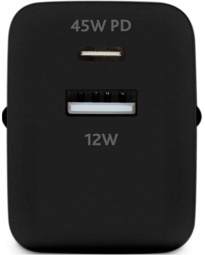 Зарядно устройство ttec - SmartCharger Duo PD, USB-A/C, 45W, черно - 2
