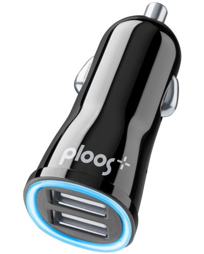 Зарядно за кола Ploos - 6537, USB-A, 2A, черно - 1