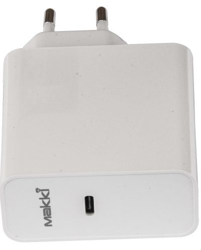 Зарядно устройство Makki - GN65W FC, USB-C, 65W, бяло - 5