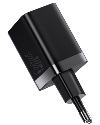 Зарядно устройство Baseus - Super Pro, USB-A/C, 30W, черно - 3