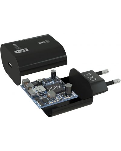 Зарядно устройство Cellularline - Super Fast PD, USB-C, 25W, черно - 3