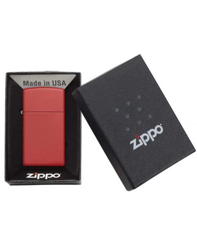 Запалка Zippo Slim - Red Matte  - 3