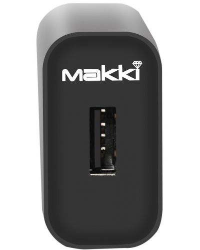 Зарядно устройство Makki - QC18W-BK FC, USB-A, 18W, черно - 2