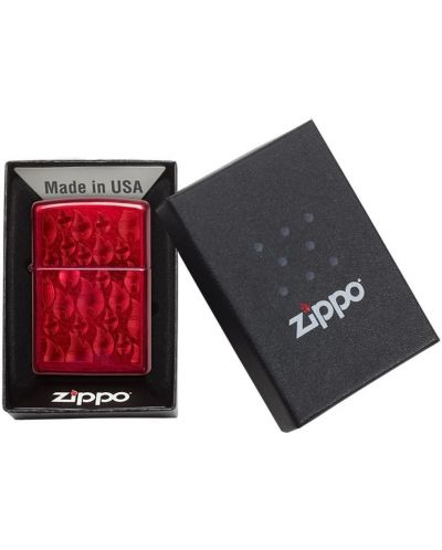 Запалка Zippo - Candy Apple Red, Iced - 4