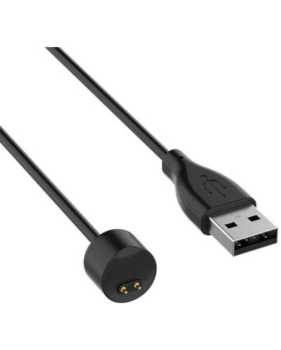 Заряден кабел Techsuit - SmartWatch,  Xiaomi Mi Band 5/6/7, USB, 1 m, черен - 4