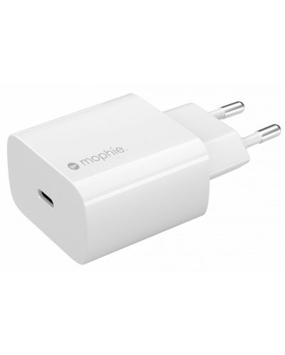 Зарядно устройство mophie - 409908422, USB-C, 30W, бяло - 1