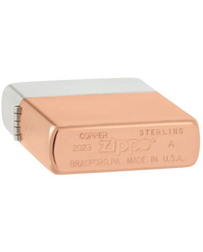Запалка Zippo Bimetal Case - Sterling Silver Lid - 4