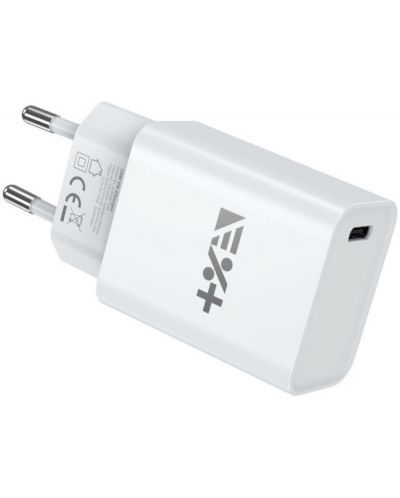 Зарядно устройство Next One - PD, USB-C, 20W, бяло - 3