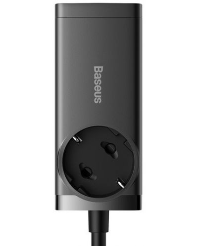 Зарядно устройство Baseus - GaN3 Pro Powerstrip, USB-A/C, 65W, черно - 2