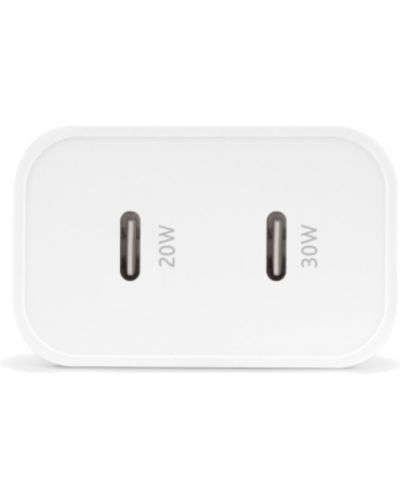 Зарядно устройство ttec - SmartCharger Duo, USB-C, 50W, бяло - 4