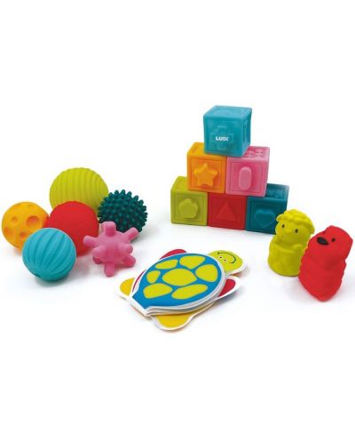Занимателен комплект Ludi - Сензорни играчки, 15 броя - 1