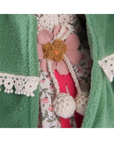 Плюшена играчка Budi Basa - Зайка Ми, в зелена рокля, 32 cm - 4