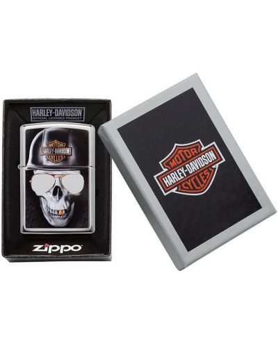 Запалка Zippo - Harley-Davidson Skull - 3