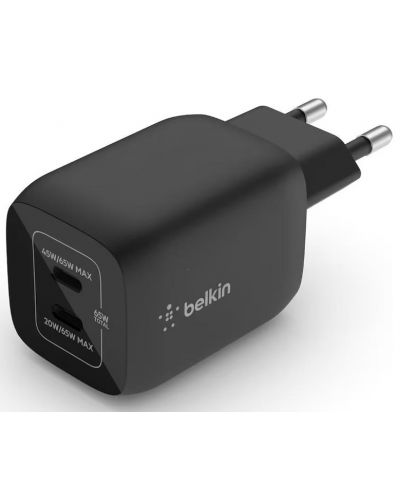 Зарядно устройство Belkin - BoostCharger, USB-C, 65W, черно - 3