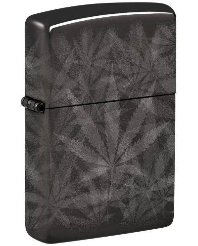 Запалка Zippo - Cannabis Design High Polish Black - 1