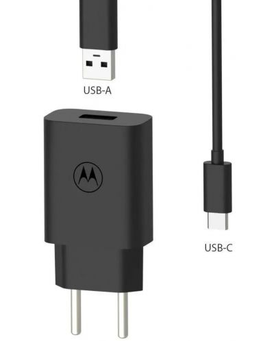 Зарядно устройство Motorola - TurboPower, USB-A, 20W, черно - 3