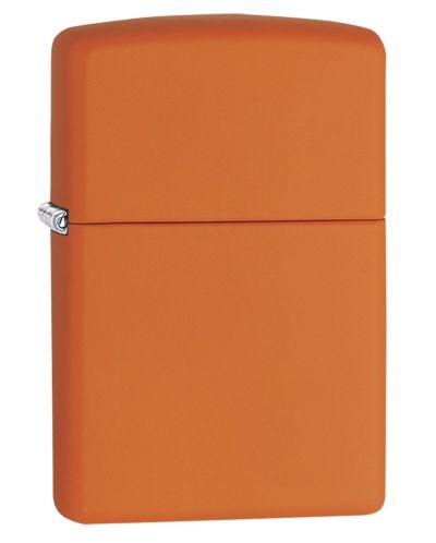 Запалка Zippo - оранжева, матирана - 1