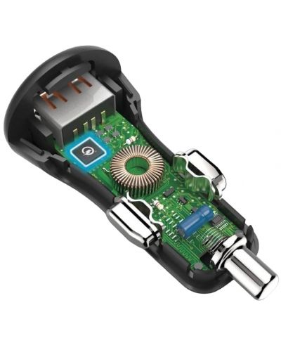 Зарядно за кола Hama - 201633, USB-A, 19.5W, черно - 3
