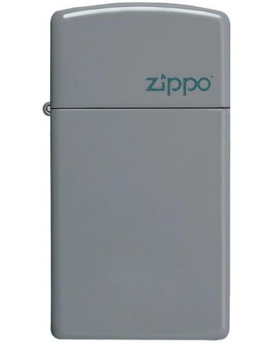Запалка Zippo - Slim, сива, матирана - 2