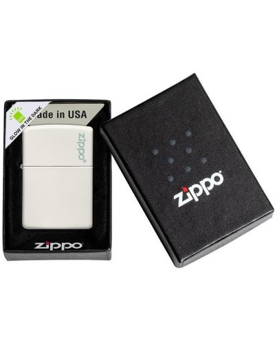 Запалка Zippo - Classic Glow In The Dark, бяла - 4