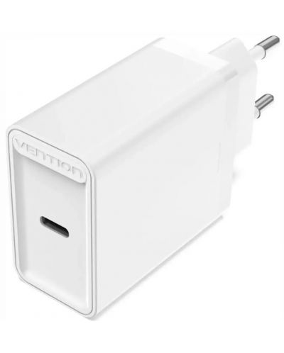 Зарядно устройство Vention - FADW0, USB-C, 20W, бяло - 1