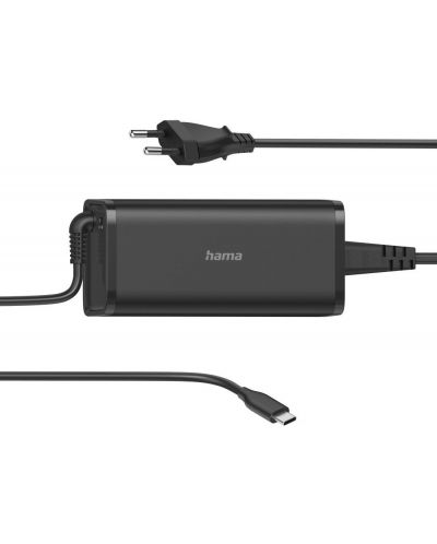 Зарядно за лаптоп Hama - 200007, 92W, черно - 1