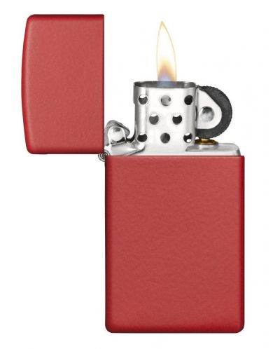 Запалка Zippo Slim - Red Matte  - 2