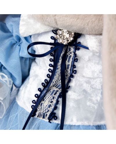 Плюшена играчка Budi Basa - Зайка Ми, в синя рокля, 25 cm - 4