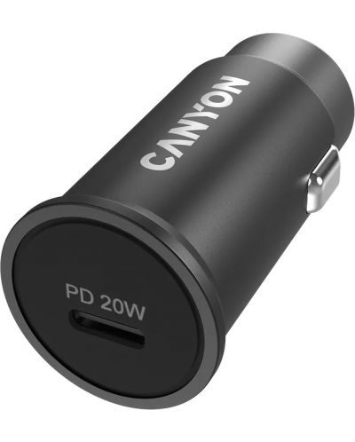 Зарядно за кола Canyon - C-20, USB-C, 20W, черно - 2
