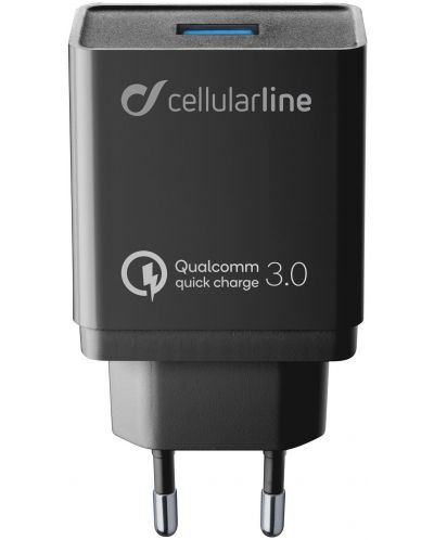 Зарядно устройство Cellularline - 6074, 18W, черно - 1