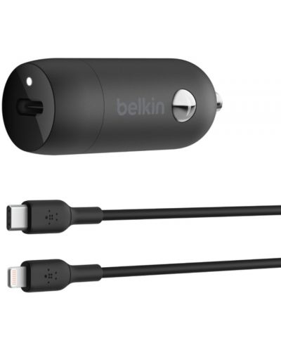 Зарядно за кола Belkin - Boost Charge, USB-C, 30W, черно - 1
