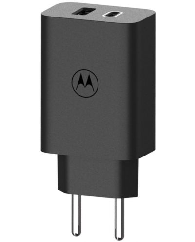 Зарядно устройство Motorola - TurboPower, USB-A/C, 50W, черно - 4