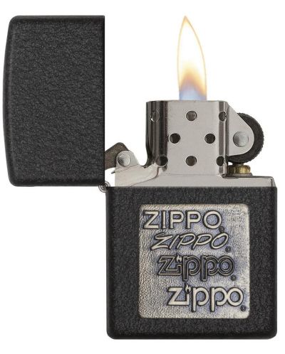 Запалка Zippo - Black Crackle, легендарните лога - 3