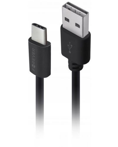 Зарядно за кола Forever - M-02, USB-A, кабел USB-C, черно - 2
