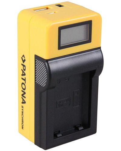 Зарядно устройство Patona - за батерия Sony NP-FW50, LCD, жълто - 2