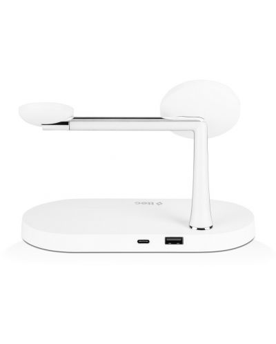 Зарядна станция ttec - AirCharger Quattro, Apple 4in1, MagSafe, бяла - 5