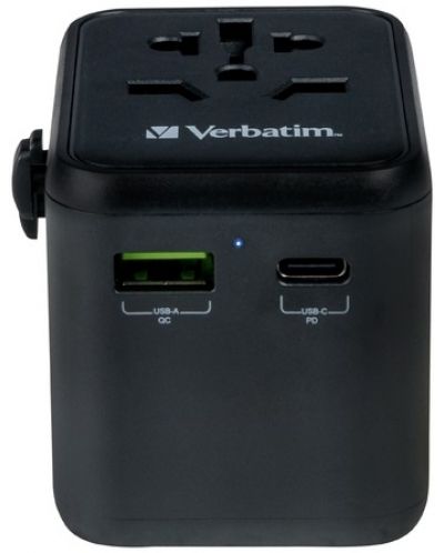 Зарядно устройство Verbatim - UTA-02 Universal Travel Adapter, черно - 2