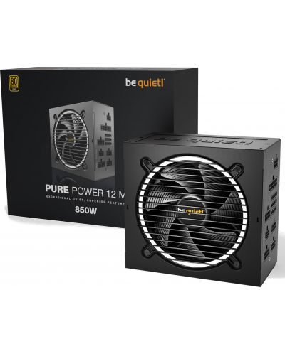 Захранване be quiet! - Pure Power 12 M, 850W - 1
