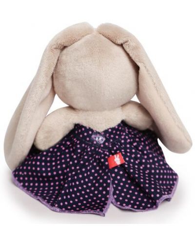 Плюшена играчка Budi Basa - Зайка Ми, бебе, с рокля на точки, 15 cm - 3