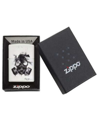 Запалка Zippo - Противогаз и гарван, матирана - 3